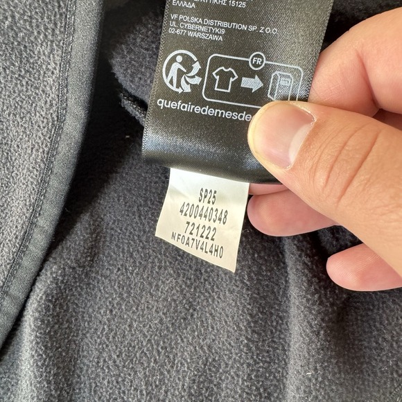 The North Face Mens XL Black Micro Fleece 1/4 Zip Pullover Jacket - Picture 8 of 11